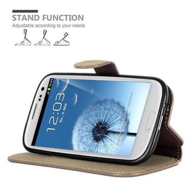 Samsung Galaxy S3 / S3 NEO Plånboksfodral Skal (Brun)
