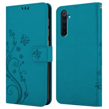 Realme 6 PRO Plånboksfodral Skal (Blå)