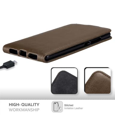 Huawei MATE S Flipfodral Skal (Brun)