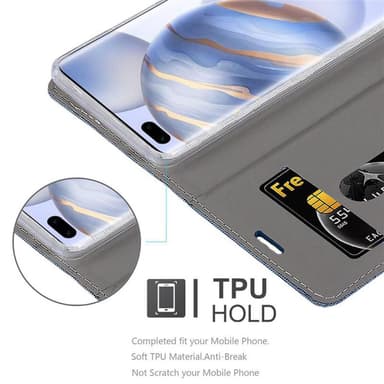 Honor 30 PRO Plånboksfodral Skal (Blå)