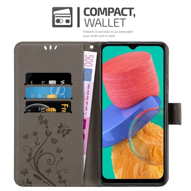 Samsung Galaxy M33 5G Plånboksfodral Skal (Grå)