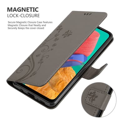 Samsung Galaxy M33 5G Plånboksfodral Skal (Grå)