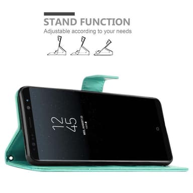 Samsung Galaxy NOTE 8 Plånboksfodral Skal (Turkos)
