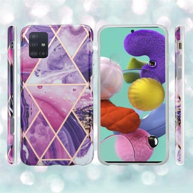 Samsung Galaxy A51 5G Plånboksfodral Skal (Lila)