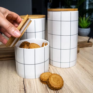 Förvaringsbehållare för te kaffe keramik (13.5 x 10 cm)