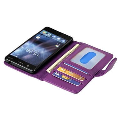 Nokia 3 2017 Plånboksfodral Skal (Lila)
