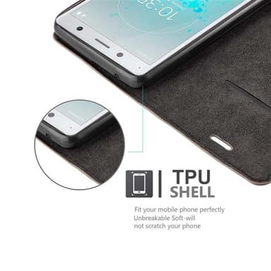 Sony Xperia XZ2 Skal Fodral Case (Brun)