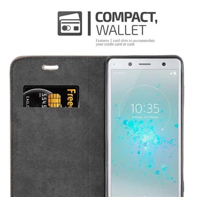 Sony Xperia XZ2 Skal Fodral Case (Brun)