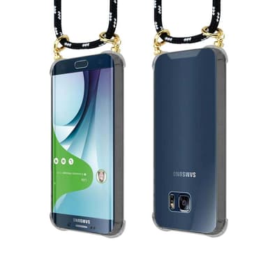 Samsung Galaxy S6 EDGE Skal Fodral Kedja (Svart)