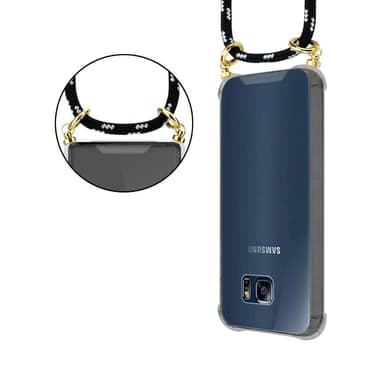 Samsung Galaxy S6 EDGE Skal Fodral Kedja (Svart)