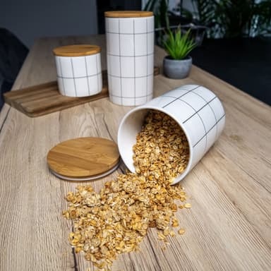 Förvaringsbehållare för te kaffe keramik (13.5 x 10 cm)