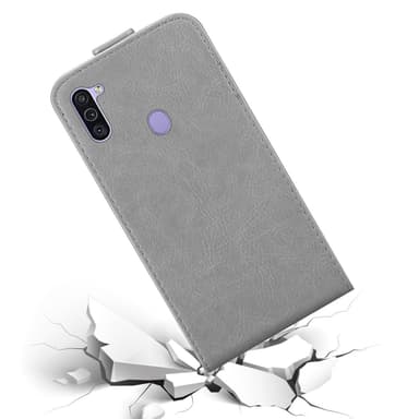 Samsung Galaxy A11 / M11 Flipfodral Skal (Grå)