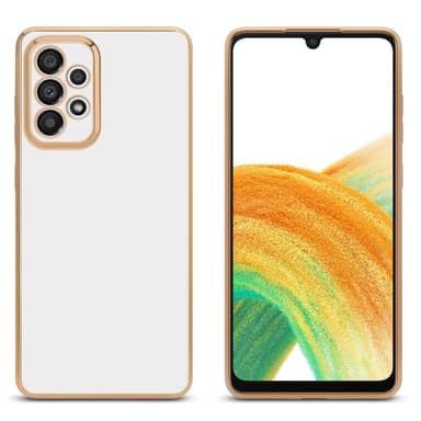 Samsung Galaxy A33 5G Skal Fodral Case (Vit)