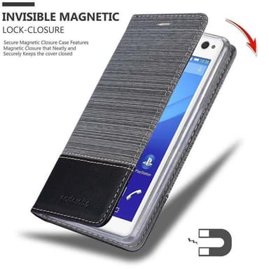 Sony Xperia C4 Plånboksfodral Skal (Grå)