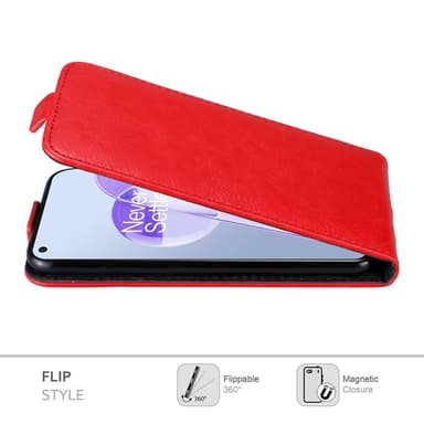 OnePlus 9RT 5G Flipfodral Skal (Röd)