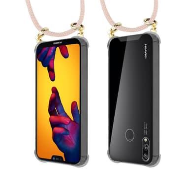 Huawei P20 LITE 2018 / NOVA 3E Skal Fodral Kedja (Rosa)
