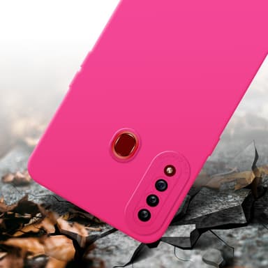 Samsung Galaxy A20s Skal Fodral Case (Rosa)