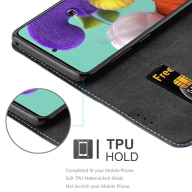 Samsung Galaxy A51 4G / M40s Skal Fodral Case (Blå)