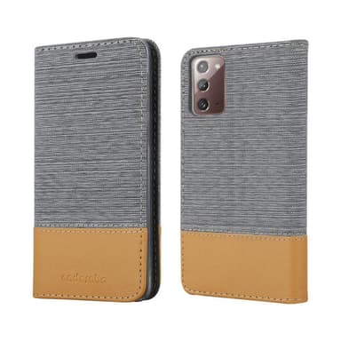 Samsung Galaxy NOTE 20 Plånboksfodral Skal (Grå)