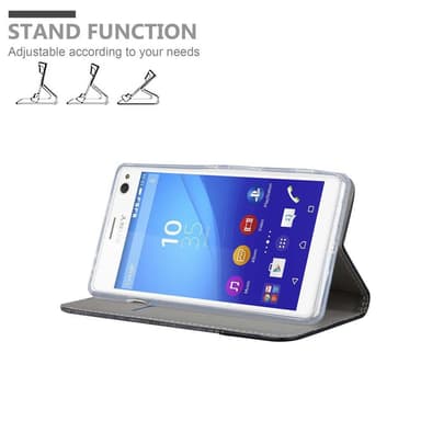 Sony Xperia C4 Plånboksfodral Skal (Grå)