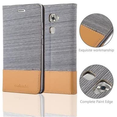 Huawei MATE S Plånboksfodral Skal (Grå)