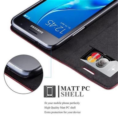 Samsung Galaxy J1 2016 Skal Fodral Case (Röd)