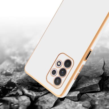 Samsung Galaxy A32 5G Skal Fodral Case (Vit)