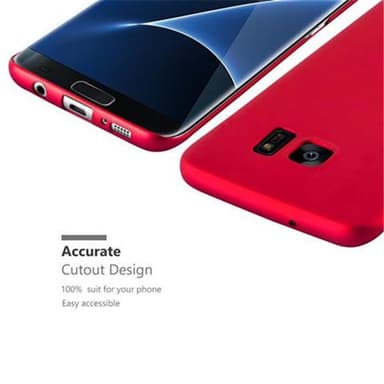 Samsung Galaxy S7 EDGE Skal Fodral Case (Röd)