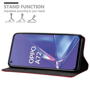 Oppo A72 Skal Fodral Case (Röd)