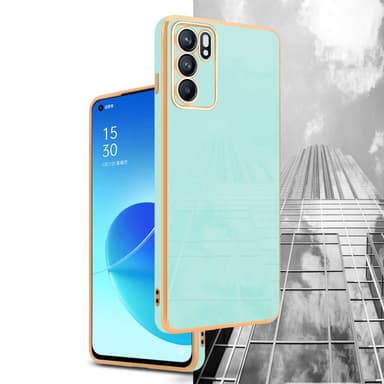 Oppo Reno6 5G Skal Fodral Case (Grön)
