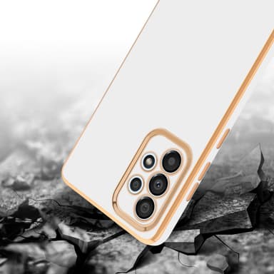 Samsung Galaxy A33 5G Skal Fodral Case (Vit)