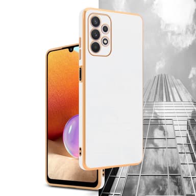 Samsung Galaxy A32 5G Skal Fodral Case (Vit)