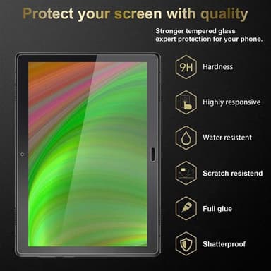 Lenovo Tab P10 (10.1 tum) 3x Skyddsglas Skyddsfilm