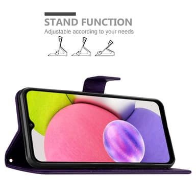 Samsung Galaxy A03s Plånboksfodral Skal (Lila)