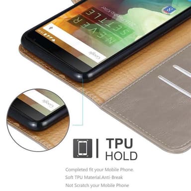 OnePlus 2 Plånboksfodral Skal (Brun)