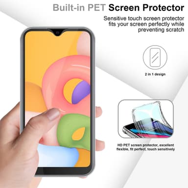 Skal Samsung Galaxy A01 Fodral Case (Transparent)