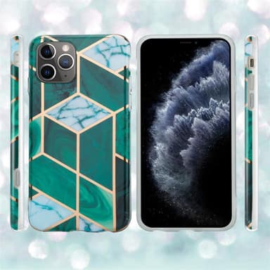 iPhone 11 PRO MAX Plånboksfodral Skal (Grön)