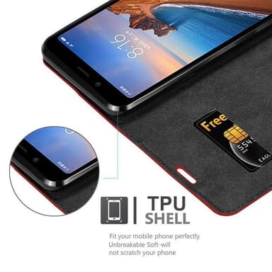 Xiaomi RedMi 7A Skal Fodral Case (Röd)
