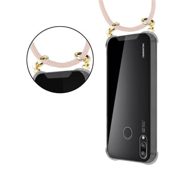 Huawei P20 LITE 2018 / NOVA 3E Skal Fodral Kedja (Rosa)