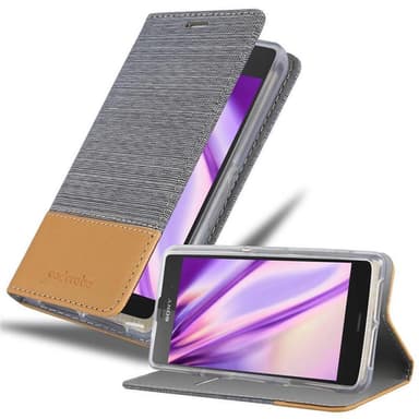 Sony Xperia Z2 COMPACT Plånboksfodral Skal (Grå)