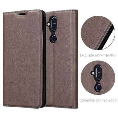 Nokia 7.1 PLUS / X7 Skal Fodral Case (Brun)