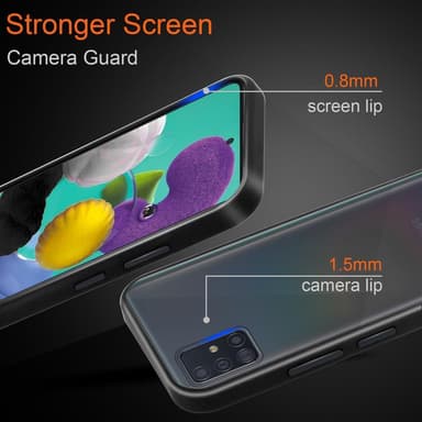 Samsung Galaxy A51 5G Skal Fodral Case (Transparent)