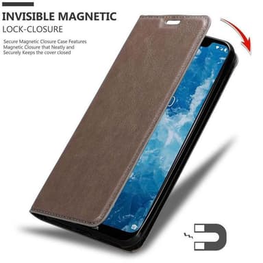 Nokia 7.1 PLUS / X7 Skal Fodral Case (Brun)