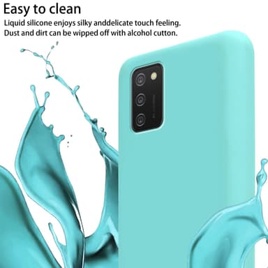 Samsung Galaxy A02s Skal Fodral Kedja (Turkos)
