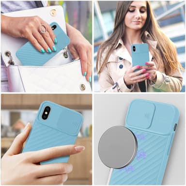 iPhone XS MAX Skal Fodral Case (Turkos)