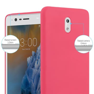 Skal Nokia 3 2017 Fodral Case (Röd)