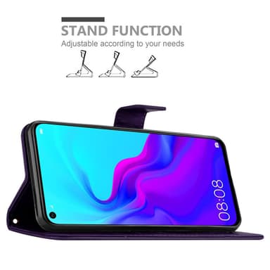 Huawei NOVA 4 Plånboksfodral Skal (Lila)