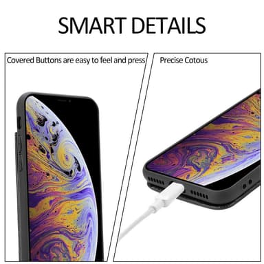 Skal iPhone XS MAX Fodral Case (Svart)