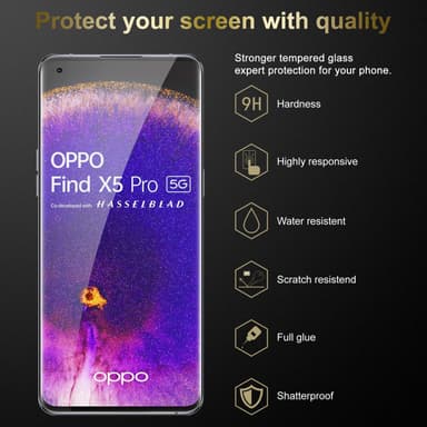 Oppo FIND X5 PRO Skyddsglas Skyddsfilm Skärmskydd
