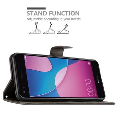 Huawei Y6 PRO 2017 Plånboksfodral Skal (Grå)